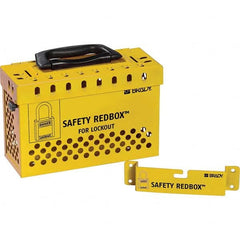 Brady - Group Lockout Boxes Portable or Wall Mount: Portable & Wall Mount Maximum Number of Padlocks: 12 - Exact Industrial Supply