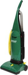 Bissell - Single Motor Upright Vacuum Cleaner - 13" Cleaning Width, 10" Amps, Straight Handle, Green - Exact Industrial Supply