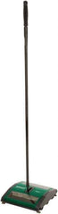 Bissell - 7-1/2" Sweeping Width, Dual Rubber Roter Walk Behind Sweeper - Manual Push - Exact Industrial Supply