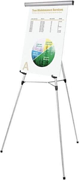 UNIVERSAL - Lightweight Tripod Easel - 34 to 64" High - Exact Industrial Supply