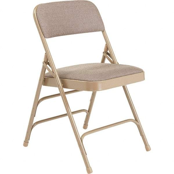 NPS - Folding Chairs Pad Type: Folding Chair w/Fabric Padded Seat Material: Steel - Exact Industrial Supply