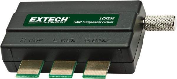 Extech - Black Electrical Test Equipment Component Fixture - Use with LCR200 LCR Meters - Exact Industrial Supply