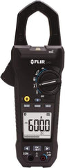 FLIR - CM83-NIST, CAT IV, Digital True RMS Wireless Clamp Meter with 1.45" Clamp On Jaws - 1000 VAC/VDC, 600 AC/DC Amps, Measures Voltage, Capacitance, Current, Frequency, Resistance - Exact Industrial Supply