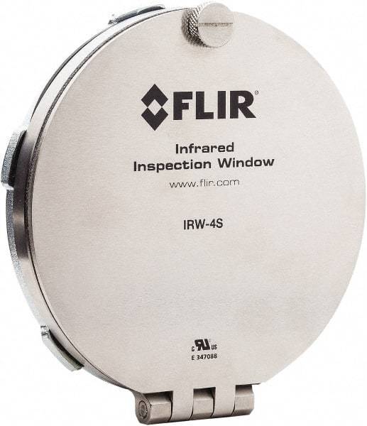 FLIR - 95mm (3.74\x94) Diam, Infrared Viewing Window - 2mm (0.08") Thickness, Use with Thermal Imagers - Exact Industrial Supply