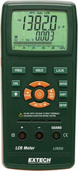 Extech - LCR200, Digital Passive Component LCR Multimeter - 200 mOhm, Measures Capacitance, Resistance - Exact Industrial Supply