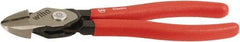 Wiha - 8" OAL, 0.138" Capacity, Cutting Pliers - Soft Grip Handle - Exact Industrial Supply