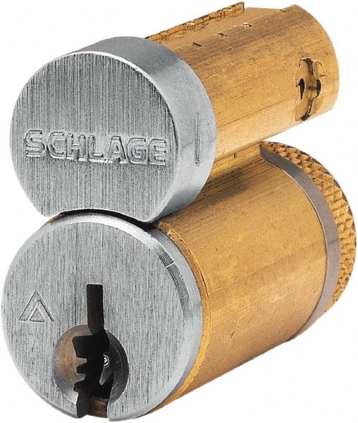 Schlage - 6, 7 Pin K Keyway Core Cylinder Small Format IC - Exact Industrial Supply