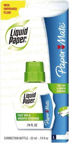 Paper Mate Liquid Paper - Correction Fluids Foam Applicator - 22 ml - Exact Industrial Supply