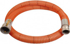Alliance Hose & Rubber - -13 to 140°F, 1-1/2" Inside x 2.03" Outside Diam, PVC Liquid Suction & Discharge Hose - Clear & Orange, 20' Long, 29 Vacuum Rating, 110 psi Working - Exact Industrial Supply