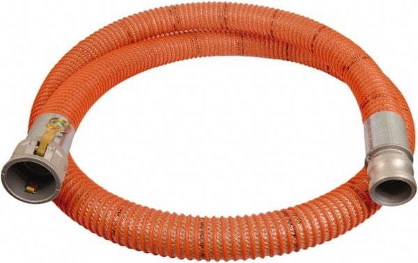 Alliance Hose & Rubber - -13 to 140°F, 3" Inside x 3.71" Outside Diam, PVC Liquid Suction & Discharge Hose - Clear & Orange, 25' Long, 29 Vacuum Rating, 100 psi Working - Exact Industrial Supply