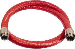 Continental ContiTech - 1-1/2" Inside x 2.03" Outside Diam, 220°F, Tri-Clovers Food & Beverage Hose - 3" Bend Radius, Red, 10' Long, 250 Max psi, 29 Vacuum Rating - Exact Industrial Supply