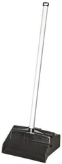 Ability One - Dust Pans & Scoops - LOBBY DUST PAN PLAS HOP W/ALUM HNDL - Exact Industrial Supply