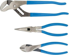 Channellock - 3 Piece Plier Set - Comes in Display Card - Exact Industrial Supply