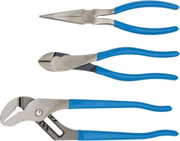 Channellock - 3 Piece Combination Plier Set - Comes in Display Card - Exact Industrial Supply