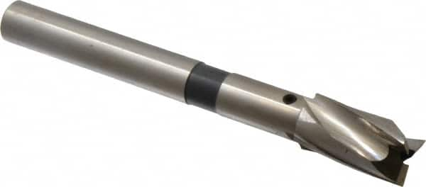 Cleveland - 21/32" Diam, 1/2" Shank, Diam, 3 Flutes, Straight Shank, Interchangeable Pilot Counterbore - Exact Industrial Supply