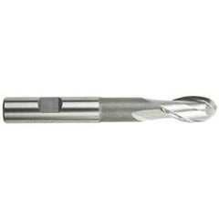 3/16" Dia. - 2-11/16" OAL; HSS-TiN - Ball Nose Extension SE EM - 2 FL - Exact Industrial Supply