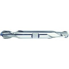 11/32 Dia. - 3-1/2 OAL - HSS - Bright - Ball Nose DE EM-2 FL - Exact Industrial Supply