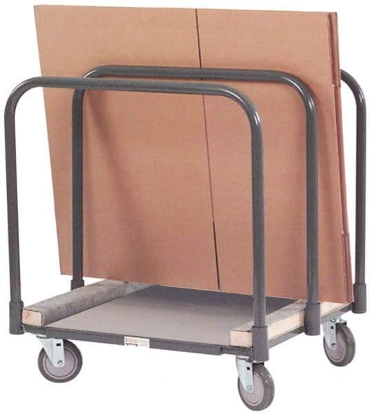 Durham - 1,200 Lb Capacity Cold-Rolled Steel Panel Mover - Carpet Covered Cold-Rolled Steel Deck, 28" OAW - Exact Industrial Supply
