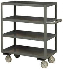 Durham - 3,000 Lb Capacity, 24" Wide x 36" Long x 60" High Heavy Duty Service Cart - 4 Shelf, Steel - Exact Industrial Supply