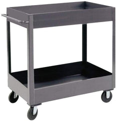 Durham - 1,200 Lb Capacity, 24" Wide x 36" Long x 37-5/8" High Heavy Duty Service Cart - 2 Shelf, Steel - Exact Industrial Supply