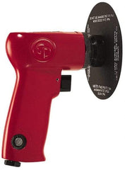 Chicago Pneumatic - 5" Max Disc, 14,000 RPM, Pneumatic Handheld Disc Sander - 21 CFM, 1/4" Inlet, 0.5 hp, 90 psi - Exact Industrial Supply