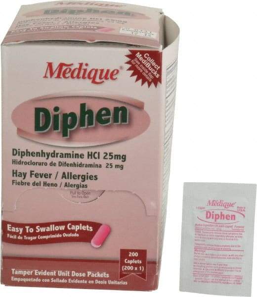 Medique - Diphen Tablets - Cold & Allergy Relief - Exact Industrial Supply