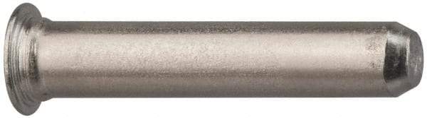 Electro Hardware - 0.27" Diam x 3/4" Long Self Clinching Pilot Pin - 300 Stainless Steel, Passivated Finish, Tapered End - Exact Industrial Supply