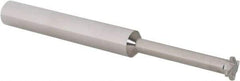 Scientific Cutting Tools - 12 TPI, ACME Internal Single Profile Thread Mill - 3/8" Noml Diam, 0.235" Cut Diam, 1/4" Shank Diam, 4 Flute, 0.13" Neck Diam, 0.9" Neck Length, 2-1/2" OAL, Bright Finish - Exact Industrial Supply