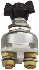 Battery Doctor - 1 Position, 12 Volt, 100 Continuous Amp, Inline Battery Switch - Battery Knife Switch Sequence, 1 Switch, Gold - Exact Industrial Supply