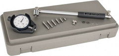 Mitutoyo - 6 Anvil, 1.4 to 2-1/2" Dial Bore Gage - 0.0005" Graduation, 6" Gage Depth, Accurate to 0.00008", Carbide Contact Point - Exact Industrial Supply