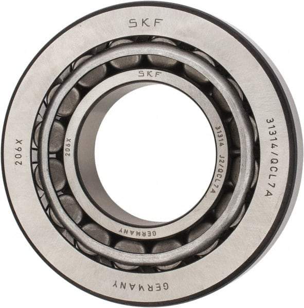 SKF - 70mm Bore Diam, 150mm OD, 38mm Wide, Tapered Roller Bearing - 187,000 N Dynamic Load Capacity, 220,000 N Static Load Capacity - Exact Industrial Supply