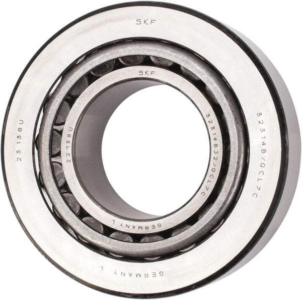SKF - 70mm Bore Diam, 150mm OD, 54mm Wide, Tapered Roller Bearing - 281,000 N Dynamic Load Capacity, 400,000 N Static Load Capacity - Exact Industrial Supply