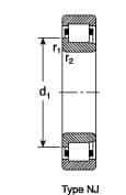 SKF - 45mm Bore Diam, 100mm Outside Diam, 25mm Wide Cylindrical Roller Bearing - 99,000 N Dynamic Capacity, 100,000 Lbs. Static Capacity - Exact Industrial Supply