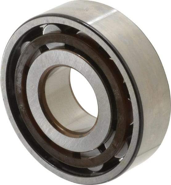 SKF - 20mm Bore Diam, 52mm Outside Diam, 15mm Wide Cylindrical Roller Bearing - 30,800 N Dynamic Capacity, 26,000 Lbs. Static Capacity - Exact Industrial Supply