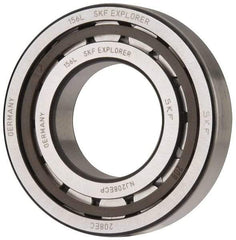 SKF - 40mm Bore Diam, 80mm Outside Diam, 18mm Wide Cylindrical Roller Bearing - 53,900 N Dynamic Capacity, 53,000 Lbs. Static Capacity - Exact Industrial Supply