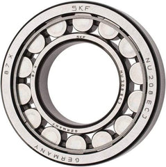 SKF - 40mm Bore Diam, 80mm Outside Diam, 18mm Wide Cylindrical Roller Bearing - 53,900 N Dynamic Capacity, 53,000 Lbs. Static Capacity - Exact Industrial Supply