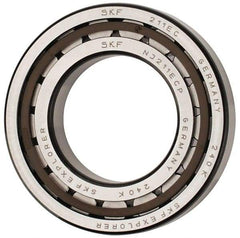 SKF - 55mm Bore Diam, 100mm Outside Diam, 21mm Wide Cylindrical Roller Bearing - 84,200 N Dynamic Capacity, 95,000 Lbs. Static Capacity - Exact Industrial Supply