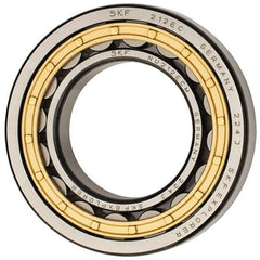 SKF - 60mm Bore Diam, 110mm Outside Diam, 22mm Wide Cylindrical Roller Bearing - 93,500 N Dynamic Capacity, 102,000 Lbs. Static Capacity - Exact Industrial Supply