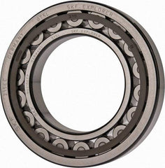 SKF - 75mm Bore Diam, 130mm Outside Diam, 25mm Wide Cylindrical Roller Bearing - 130,000 N Dynamic Capacity, 156,000 Lbs. Static Capacity - Exact Industrial Supply