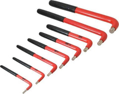 Wiha - 8 Piece Insulated L-Key Hex Key Set - Hex Range 1/8 to 1/2" - Exact Industrial Supply