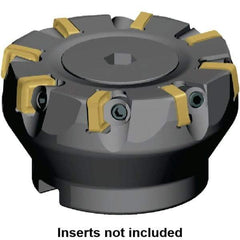 Kennametal - 82mm Cut Diam, 27mm Arbor Hole, 5mm Max Depth of Cut, 6° Indexable Chamfer & Angle Face Mill - 8 Inserts, SNXF 1204... Insert, Right Hand Cut, 8 Flutes, Series KSSR - Exact Industrial Supply