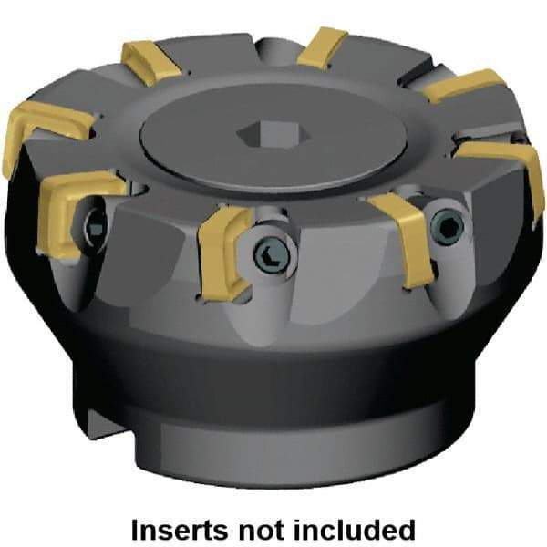 Kennametal - 65mm Cut Diam, 22mm Arbor Hole, 5mm Max Depth of Cut, 6° Indexable Chamfer & Angle Face Mill - 6 Inserts, SNXF 1204... Insert, Right Hand Cut, 6 Flutes, Series KSSR - Exact Industrial Supply
