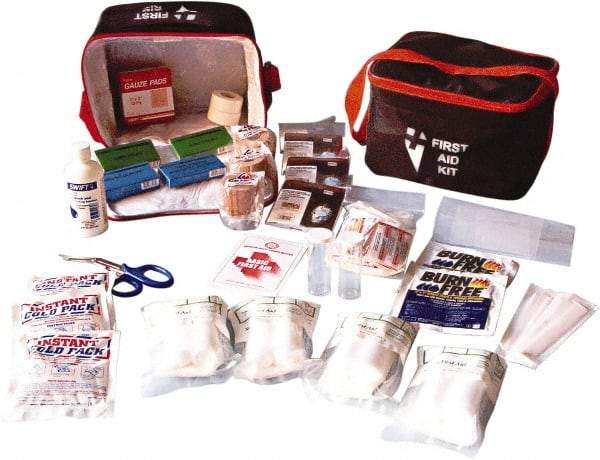 Ability One - 81 Piece, 8 Person, Burn Aid First Aid Kit - Nylon Bag - Exact Industrial Supply