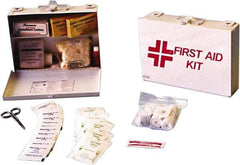 Ability One - 47 Piece, 47 Person, Industrial First Aid Kit - Metal Case - Exact Industrial Supply