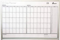 Ability One - 2" High x 26" Wide Dry Erase - Mylar Laminated, 39" Deep, Includes Accessory Tray, Mounting Kit, Instructions & Four Dry Erase Markers (Black, Blue, Green, Red) - Exact Industrial Supply