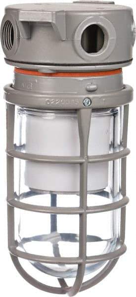 Hubbell Killark - 120 to 277 VAC, 16 Watt, LED Hazardous Location Light Fixture - Corrosion, Dirt, Dust, Heat, Moisture & Vibration Resistant, Aluminum Housing - Exact Industrial Supply