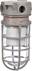 Hubbell Killark - 120 to 277 VAC, 13 Watt, LED Hazardous Location Light Fixture - Corrosion, Dirt, Dust, Heat, Moisture & Vibration Resistant, Aluminum Housing - Exact Industrial Supply