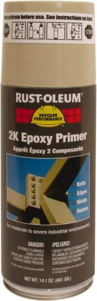 Rust-Oleum - 14.1 oz Primer Beige Spray Paint - 8 to 12 Sq Ft Coverage, Quick Drying - Exact Industrial Supply