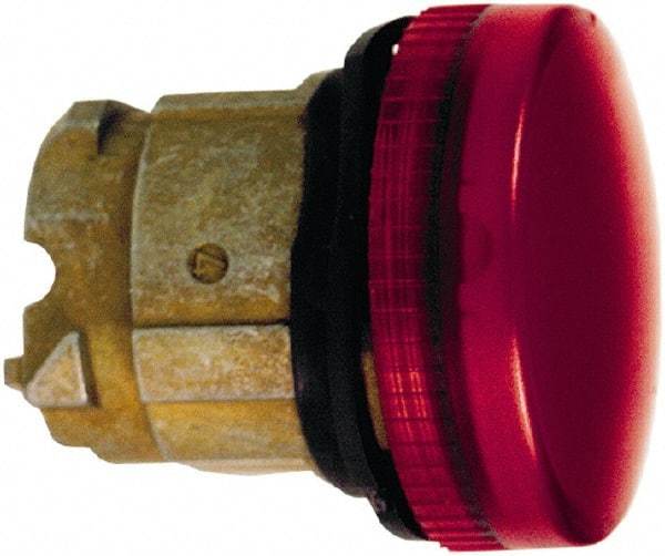 Schneider Electric - Red Lens Pilot Light - Round Lens, Shock Resistant, Vibration Resistant, Water Resistant - Exact Industrial Supply