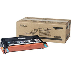 Xerox - Cyan Toner Cartridge - Use with Xerox Phaser 6180 - Exact Industrial Supply